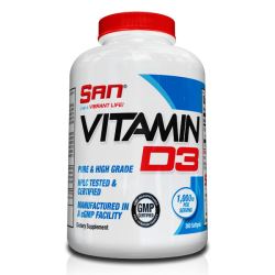 SAN Vitamin D3 360 softgels.