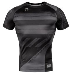 РАШГАРД - VENUM AMRAP COMPRESSION T-SHIRT - SHORT SLEEVES - BLACK/GREY