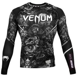 Рашгард - VENUM ART RASHGUARD - LONG SLEEVES - BLACK/WHITE