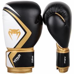 БОКСОВИ РЪКАВИЦИ - VENUM BOXING GLOVES CONTENDER 2.0 - BLACK/WHITE-GOLD 