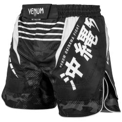 Шорти - VENUM OKINAWA 2.0 FIGHTSHORTS - BLACK/WHITE