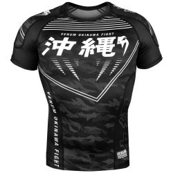 Рашгард- VENUM OКINAWA 2.0 RASHGUARD - SHORT SLEEVES - BLACK/WHITE