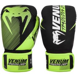 БОКСОВИ РЪКАВИЦИ - VENUM TRAINING CAMP 2.0 BOXING GLOVES - BLACK/NEO YELLOW